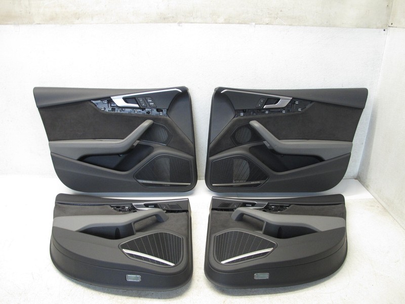 18-20 AUDI B9 S5 RS5 SPORTBACK FRONT REAR DOOR PANEL SET ALCANTARA SUEDE OEM 032