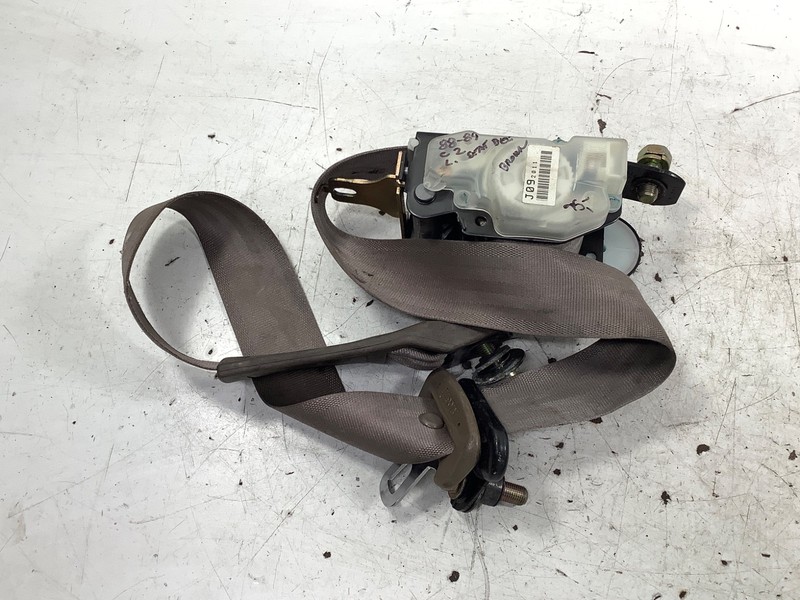 88-89 Honda Civic 2DR Left Seat Belt Brown OEM