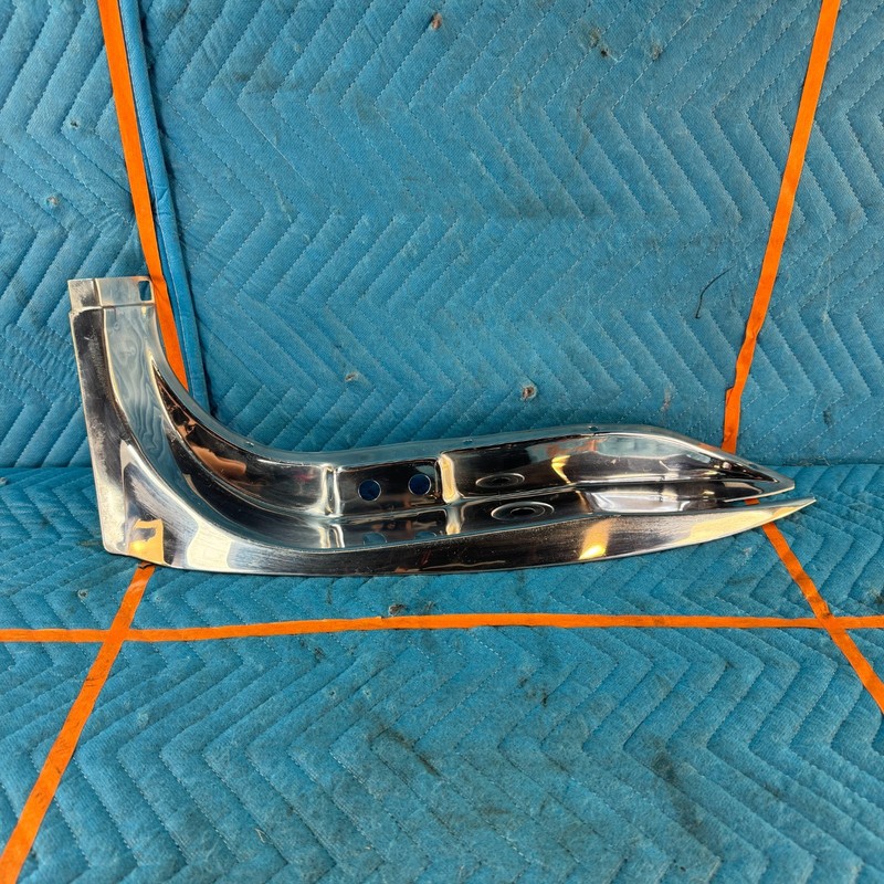 1989-1991 CHRYSLER TC MASERATI Driver Side Lock Pillar Door Jamb Chrome Trim 46K