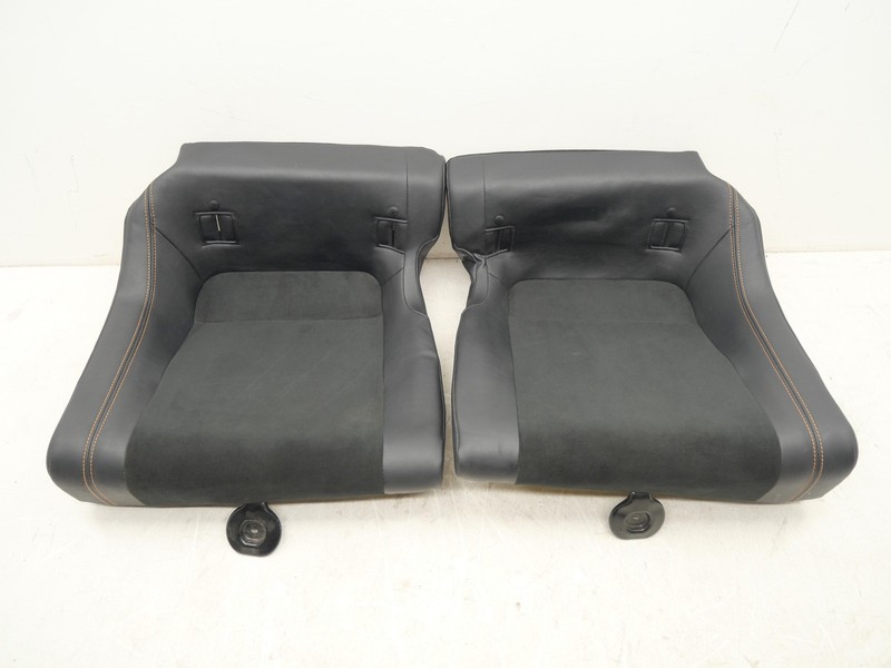 Used Rear Left Right Seat Lower Set Orange Stitching 2017-2020 Toyota 86 OEM
