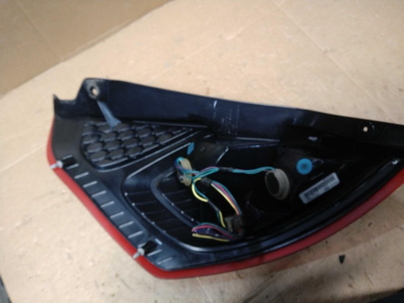2011-2013 Ford Fiesta Right Tail Light Assembly Yellow OEM 258280 Used