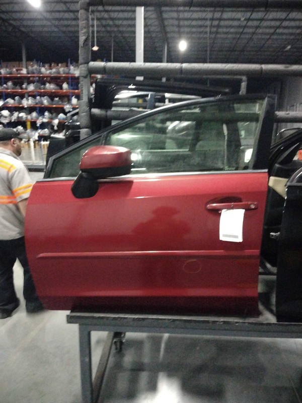2015 Subaru Impreza Left Door Red 4DR SED 126K Mileage OEM Part 302443