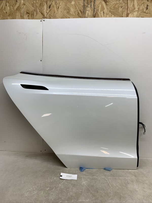 12-2020 Tesla Model S Rear Right Passenger Exterior Door Shell White OEM 31047