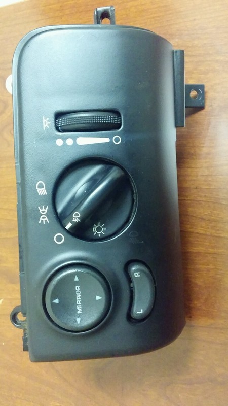 Dodge Caravan Chrysler 96 19971998 1999 2000 Headlight Mirror Switch Fog Black -