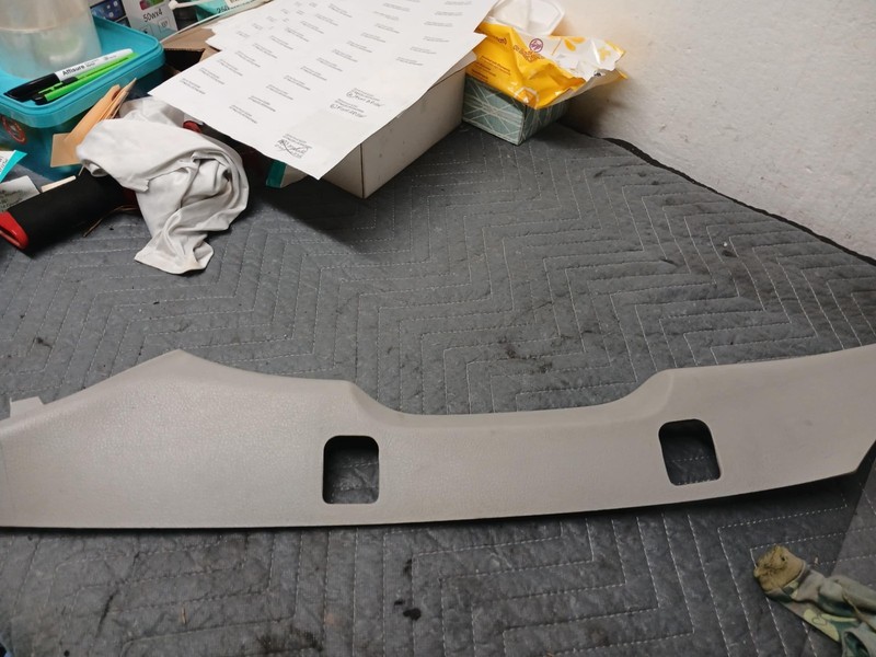 09-14 Ford E150 E250 Front Left A Pillar Grab Handle Trim Panel Gray OEM