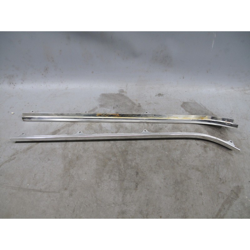 77-89 BMW E24 633CSi 635CSi M6 Rear Window Guide Waist Rail Trim Set Chrome