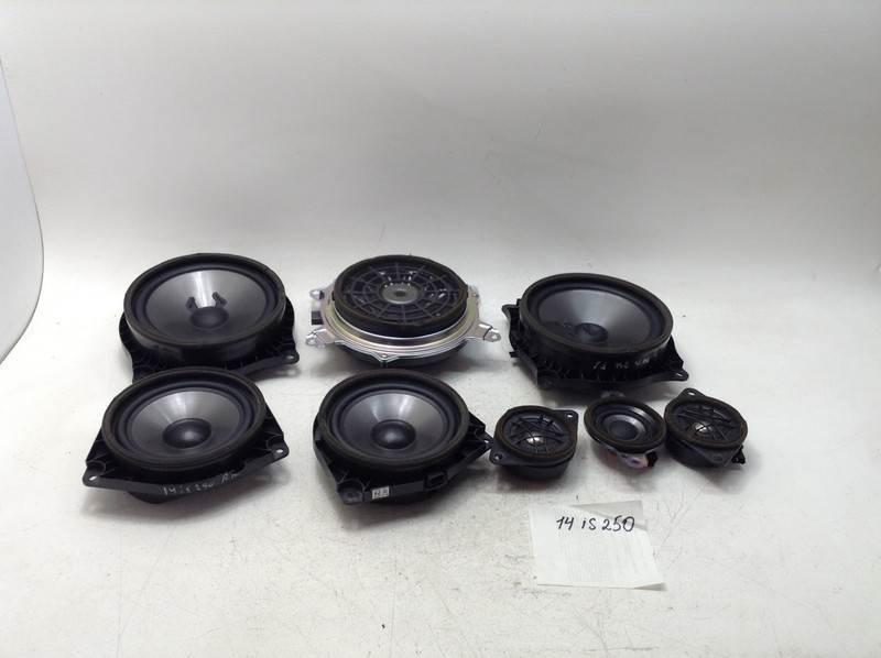 14-15 LEXUS IS250 INTERIOR SPEAKER SET OF 8 ITEMS OEM