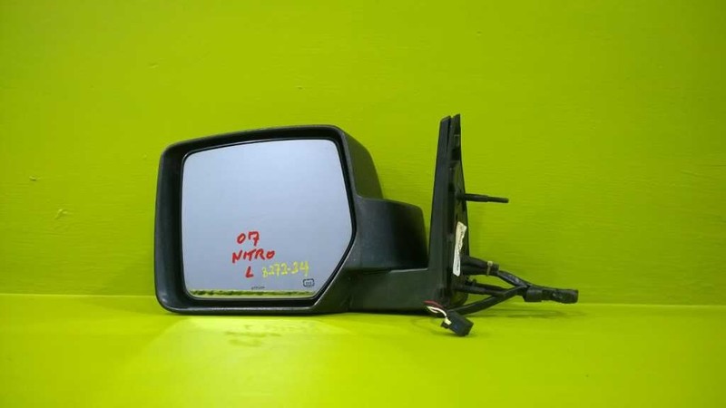 07 08 09 NITRO DRIVER LEFT HEATED SIDE VIEW MIRROR OEM 3272-24