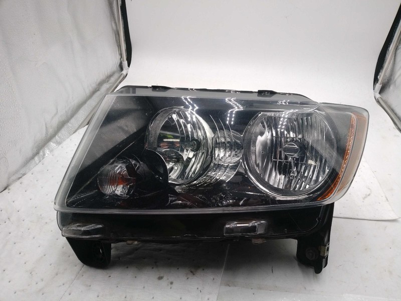 Used Left Headlight Assembly fits: 2017 Jeep Compass black bezel Left Grade B