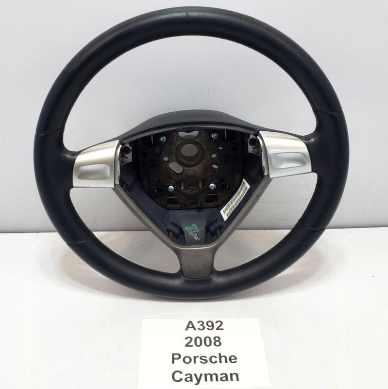 ✅ 05-08 OEM Porsche Cayman S 987 Boxster Driver Steering Wheel Leather Gray