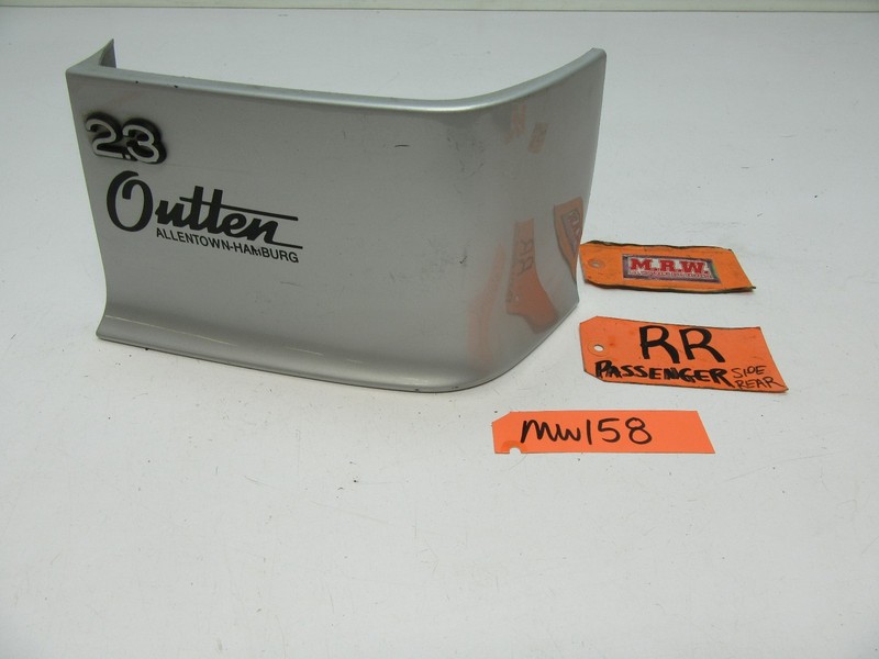 SAAB 900 9-3 QUARTER PANEL FILLER TRIM REAR BUMPER COVER MOLDING SILVER R RR RH