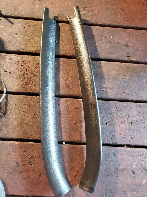 68 - 76 Mercedes Benz W114 Upper Windshield Trim Set, Black