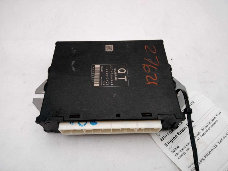 2010 Subaru Forester Engine Control Module ECM OEM 22765AA340/341 99K Miles