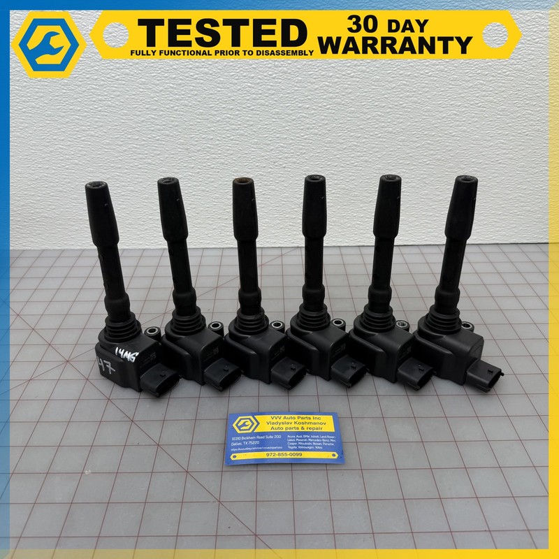 14-17 MASERATI GHIBLI 3.0L F160 engine IGNITION COIL SET OF 6 OEM
