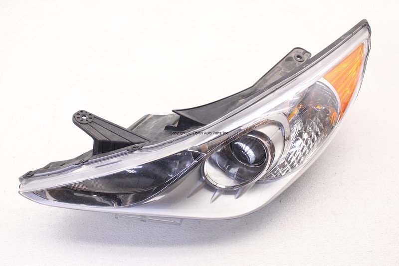 HYUNDAI SONATA LIMITED SE 11 12 13 14 DRIVER HEADLAMP HEADLIGHT DARK CHROME OEM
