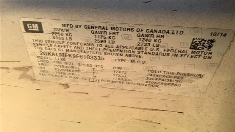 Steering Gear/Rack Power Rack And Pinion Fits 14-17 EQUINOX 1478384