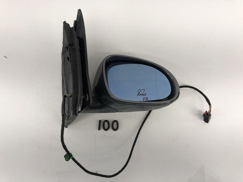 06-09 VOLKSWAGEN RABBIT FRONT RIGHT SIDE EXTERIOR VIEW MIRROR UNITED GRAY OEM