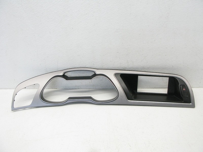 13-16 AUDI B8 A4 S4 RS4 DASH CLUSTER TRIM BEZEL GAUGE SCREEN OEM 120823