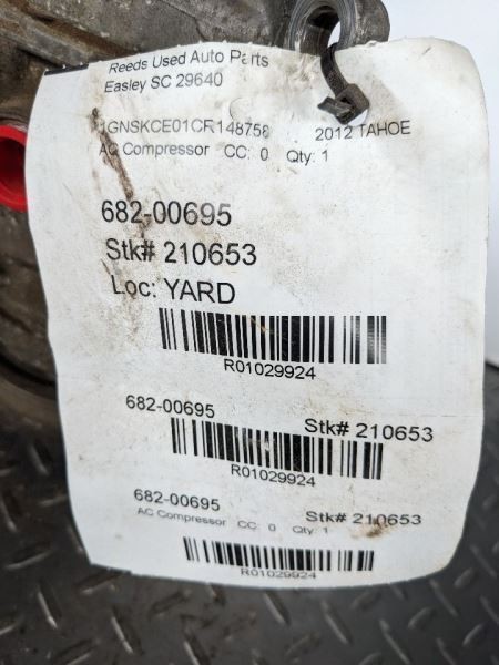 AC Compressor Fits 10-14 ESCALADE 1029924