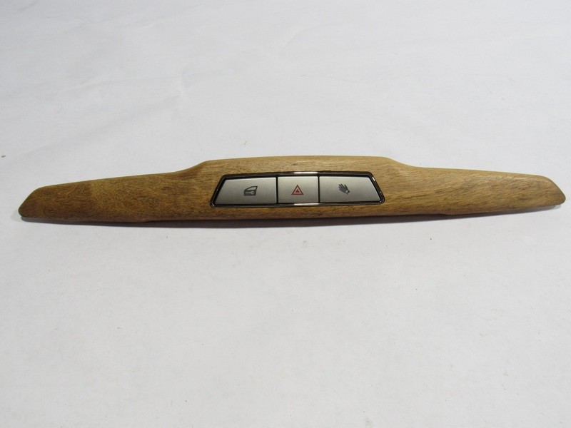 11-12 Fisker Karma 2012 Dash Hazard Switch Molding Trim Cover Panel Wood ;@2