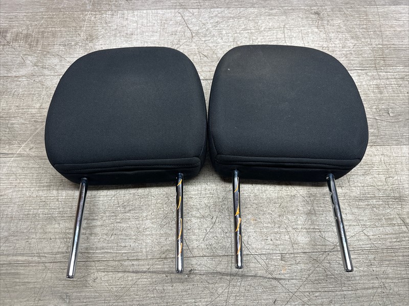 FRONT HEADRESTS II 2008 - 2013 Mitsubishi Outlander Set Black Cloth LF RF OEM