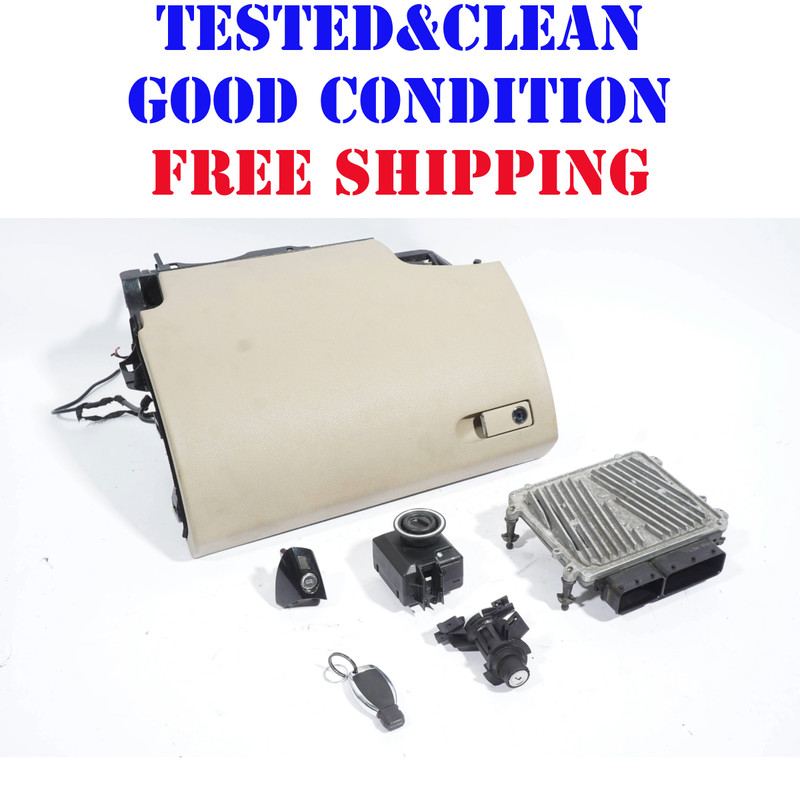 2008 - 11 MERCEDES C300 4Matic INGNITION SET KEY LOCK MODULE GLOVE BOX OEM