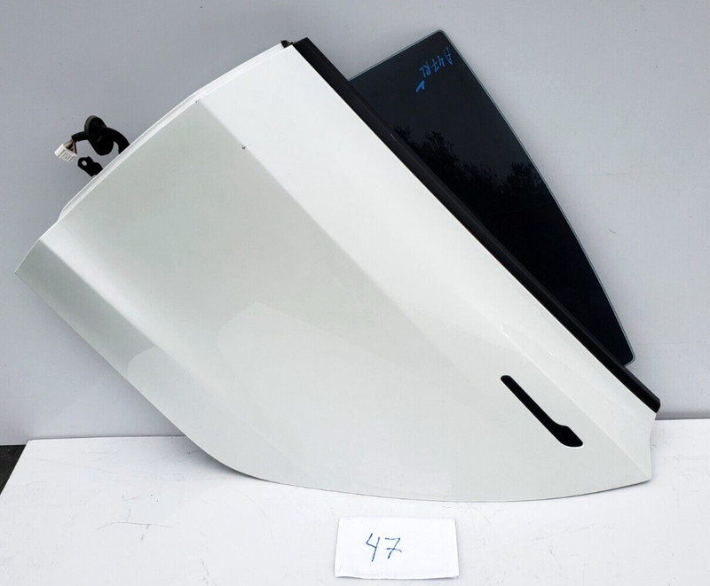 ✅ 2021-2023 OEM Tesla Model 3 Rear Left Driver Door Shell Panel Glass White PPSW