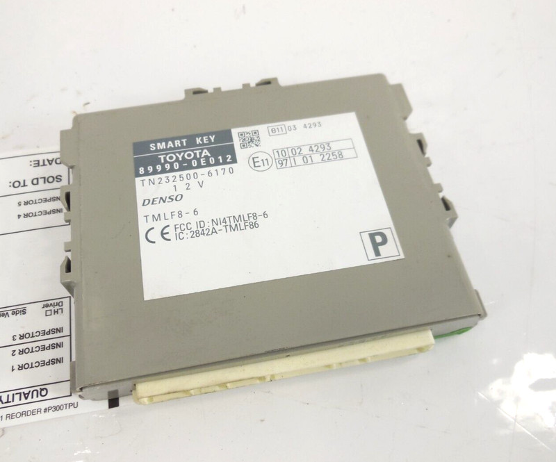 Lexus RX350 Ignition Smart Lock Control Module 89990-0E012 OEM 2012 12