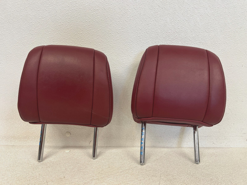 ⭐2015-2019 LEXUS RC FRONT LEFT & RIGHT SEAT HEADREST RED LEATHER OEM LOT2652