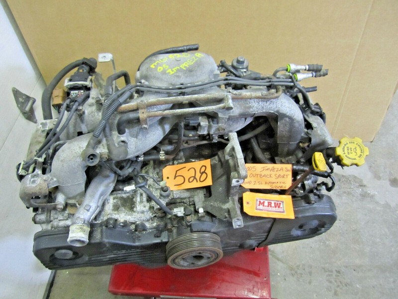 ENGINE MOTOR 2.5L CYLINDER HEAD OIL PAN for 2005 05 SUBARU IMPREZA 9-2X SAAB