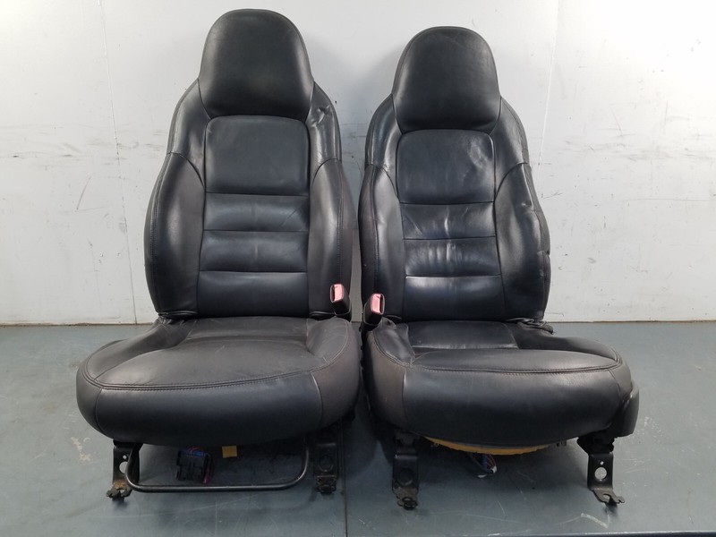 2008 Chevy Corvette C6 Black Leather Power Driver Seat Set #1159 o5