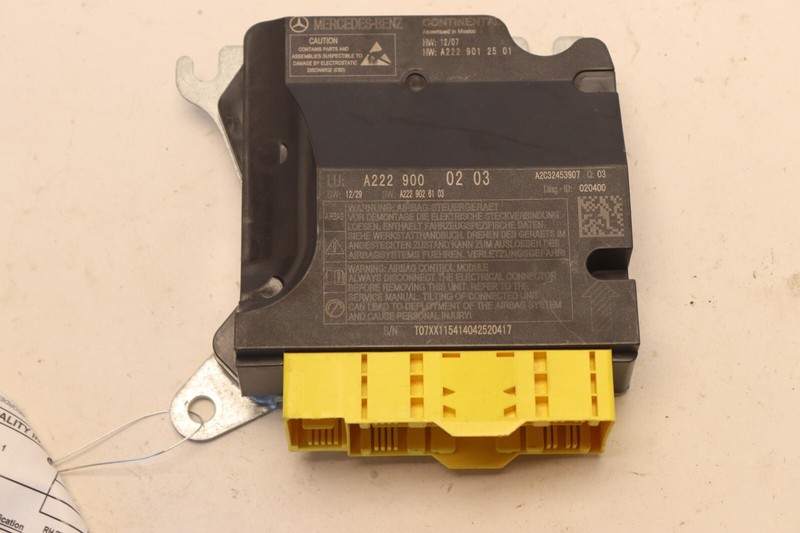 2015-2016 MERCEDES S550 W222 SEDAN AIR ABG SRS RESTRAIN CONTROL MODULE OEM
