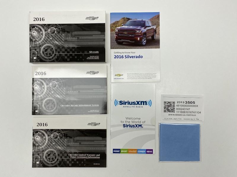 Owners Manual 2016 Chevrolet Silverado 82274