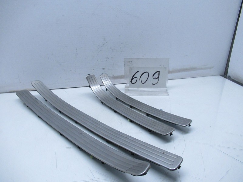 03-10 PORSCHE CAYENNE DOOR SILL SCUFF DOOR TRIM PANEL COVER SET OEM