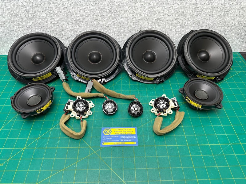 12-15 JAGUAR XF XFR RADIO STEREO AUDIO SOUND SYSTEM SPEAKER SET OEM
