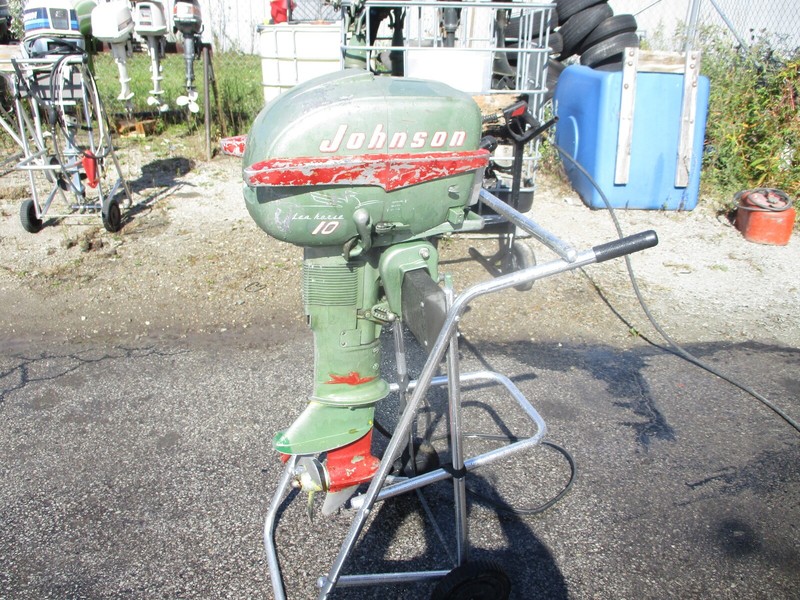 Vintage Antique Johnson 15 Hp OutboardQD-15 1168186 Turns Over & Shifts