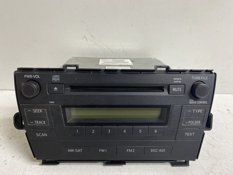 2010-2011 Toyota Prius NON-NAV 51883 Radio Stereo Disc CD Player 86120-47290
