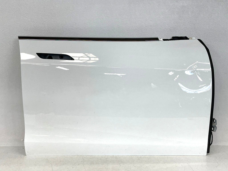 ⭐2012-2021 TESLA MODEL S FRONT RIGHT DOOR BARE SHELL PANEL SKIN WHITE OEM LOT2TP