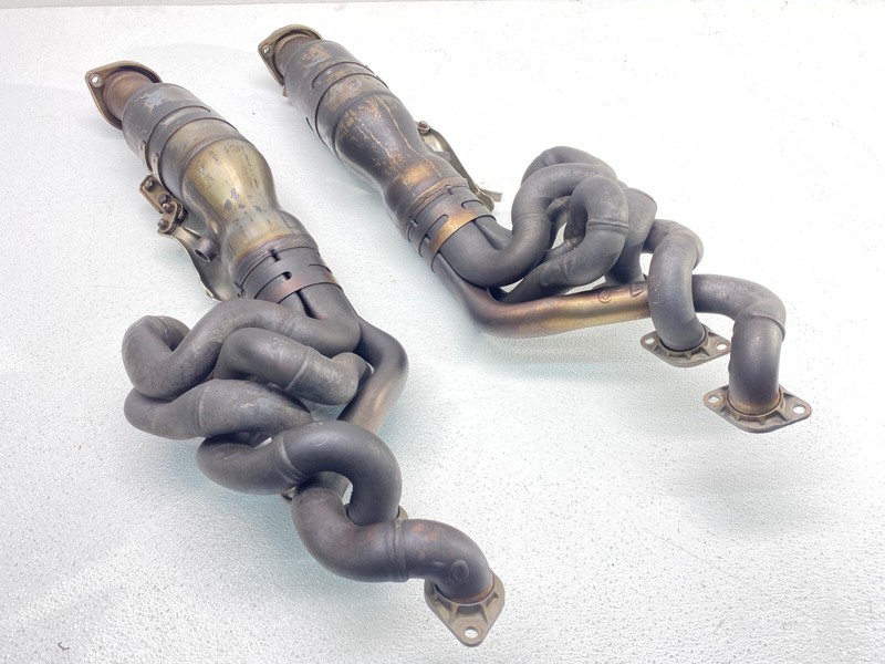 06-10 BMW E60 E63 E64 M5 M6 Left & Right Exhaust Manifold Converter Set 80K OEM✅