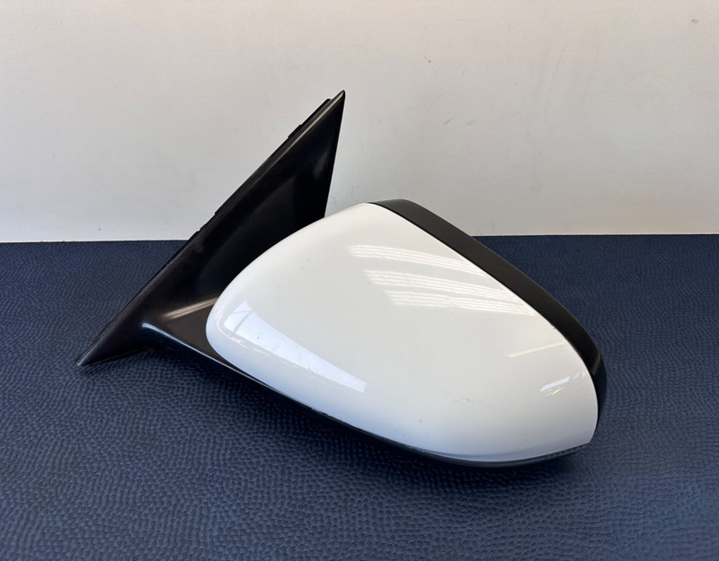 10-15 Jaguar XF XFR X250 Front Left Driver Side Rear View Door Mirror White OEM