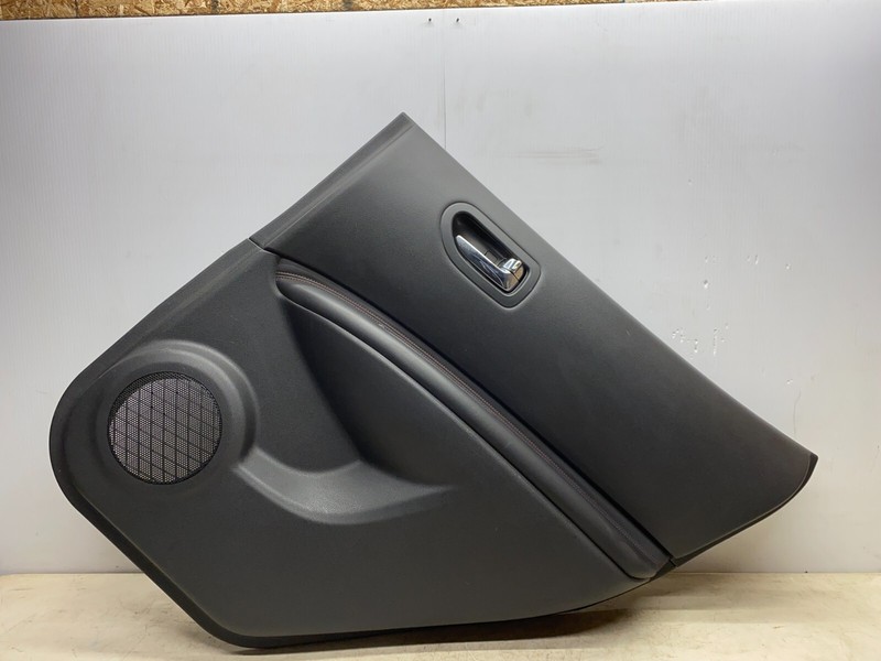 2011-2013 NISSAN ROGUE RIGHT REAR INTERIOR DOOR PANEL BLACK W/RED STICHING OEM