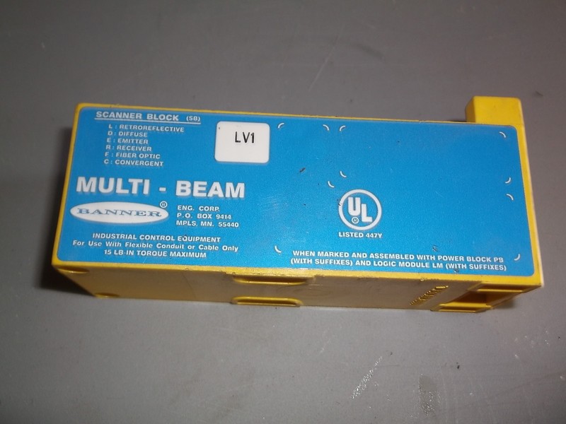 Banner LV1 Multi-Beam Scanner Block 0015A *FREE SHIPPING*