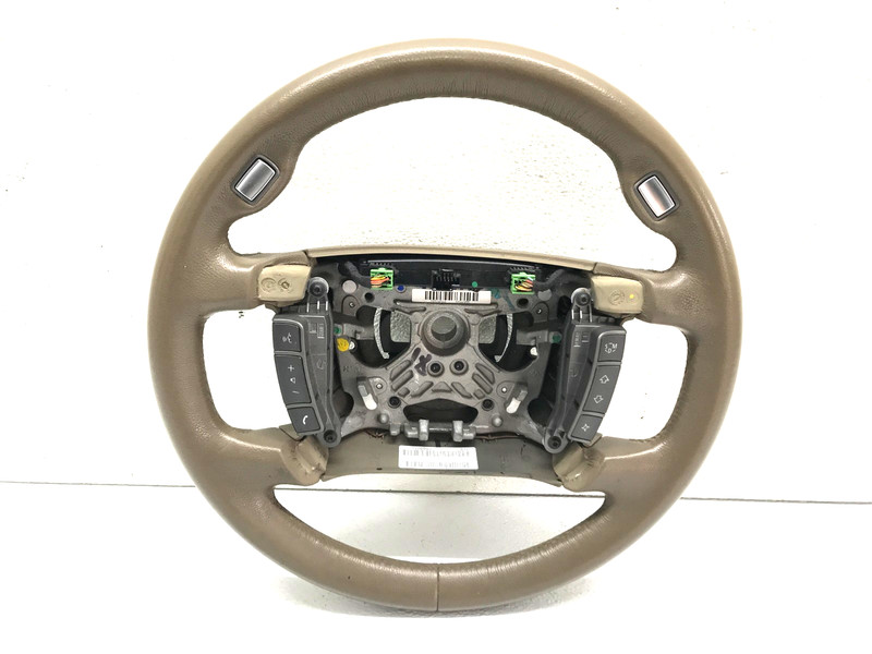 2006-2008 BMW 750 LH Driver Steering Wheel OEM Beige w/ Control Buttons