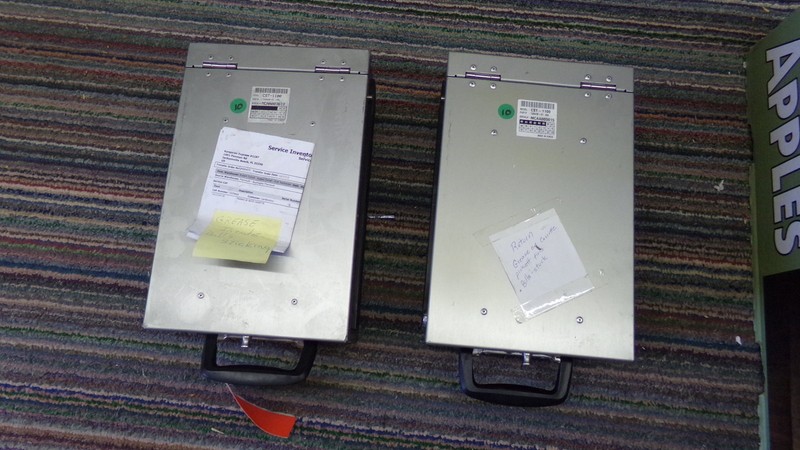 Cash Machine Money Cassette C5T-1100 No Key Need Repair, Lot of 2