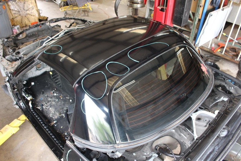 07-15 Mazda Mx-5 Miata NC Black Retractable Hard Top Roof Assembly