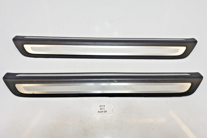 ✅ 09-17 OEM Audi Q5 SQ5 Front Left Right Door Sill Scuff Cover Plate SET NOTE*