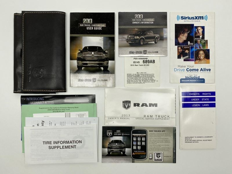 Owners Manual 2013 Dodge Ram Truck 1500 2500 3500 82167