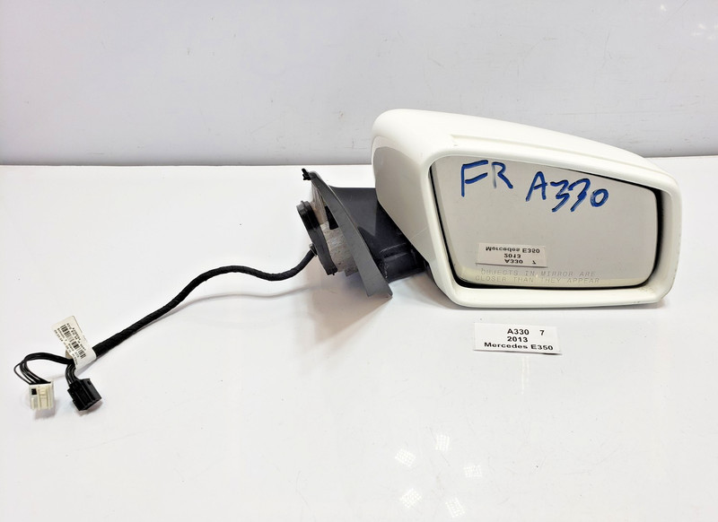 ✅ 10-13 OEM Mercedes W212 E350 Right Passenger Side Rear View Mirror White 149U