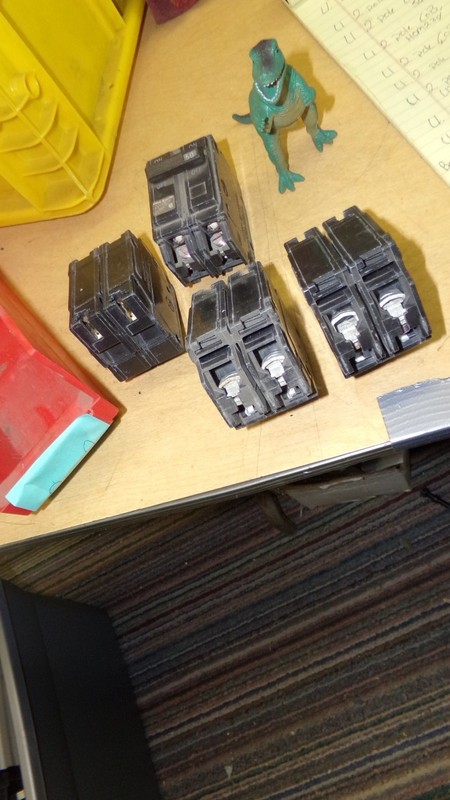 GE 3-Pole 50A Circuit Breakers, Lot of 4 *FREE SHIPPING*