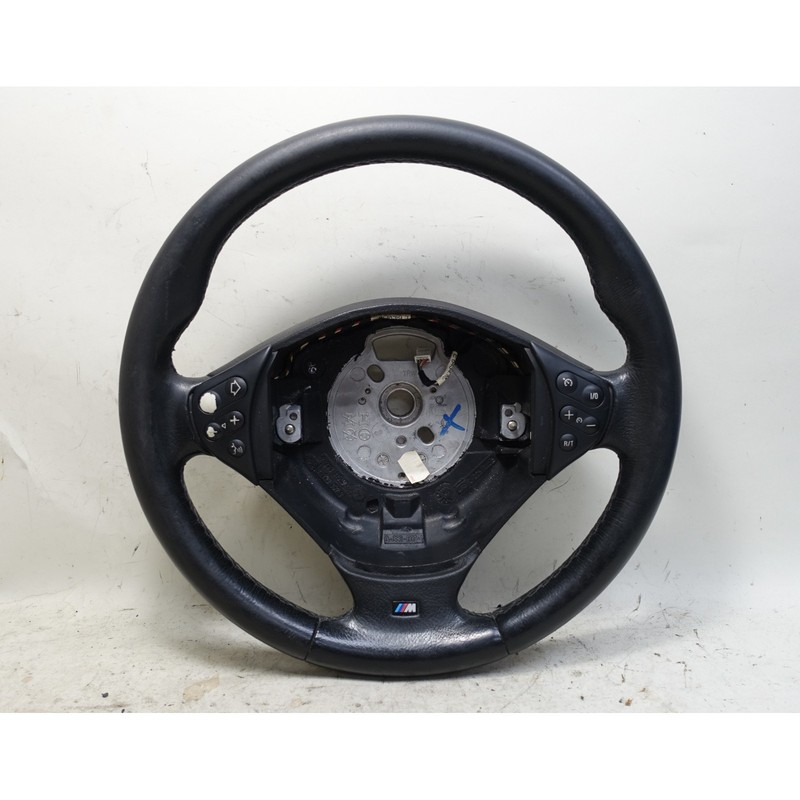 2000-2001 BMW E39 5-Series E38 740i M Sport Leather Steering Wheel w Buttons OEM